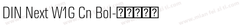 DIN Next W1G Cn Bol字体转换